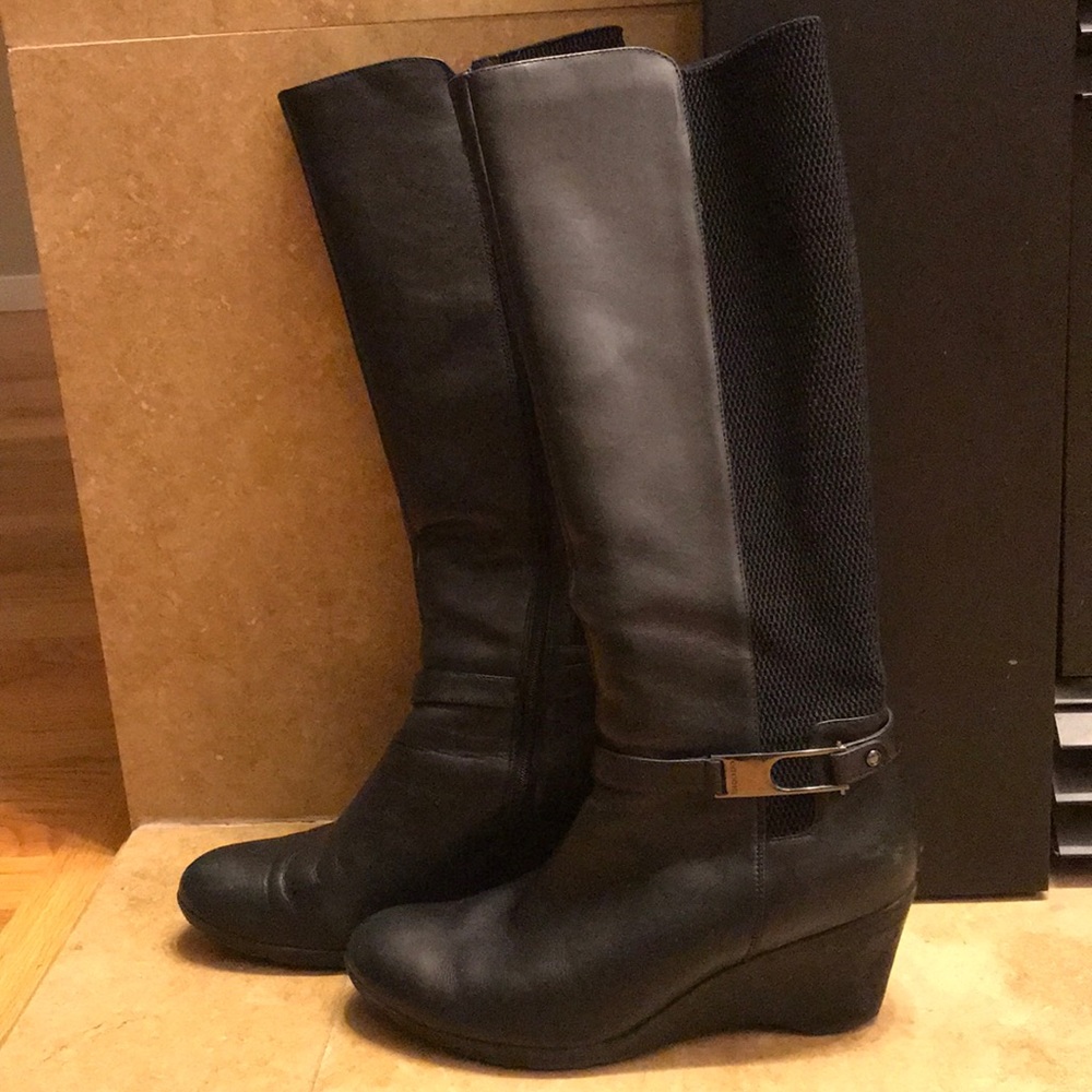 Blondo waterproof knee black boots in size 9 women